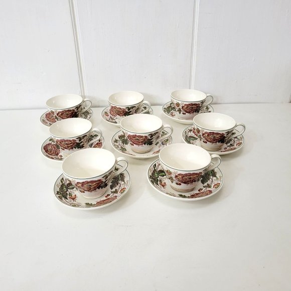 Wedgewood Surrey of Etruria Cups and Saucers Eight Sets - Picture 11 of 13